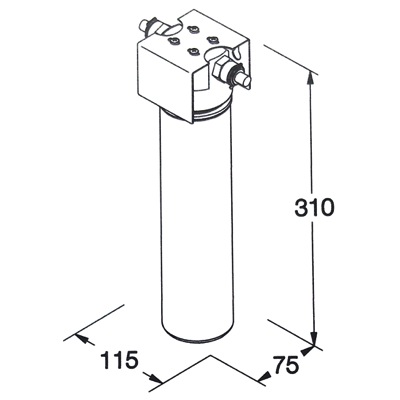 FT-88 Waterfilter Koolstof met Filterhouder