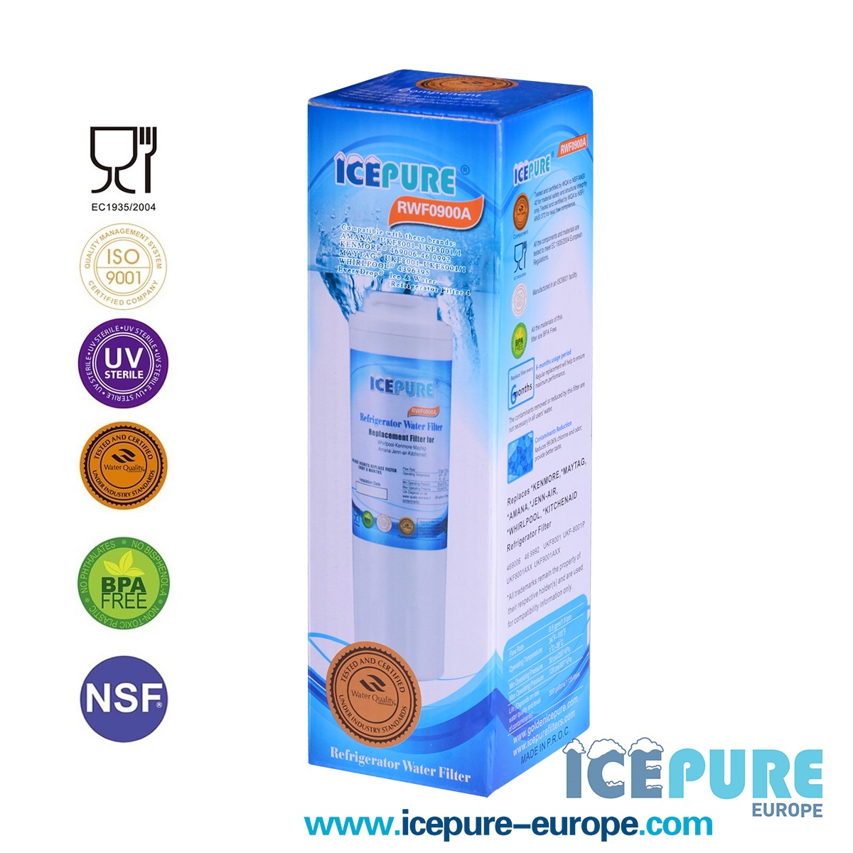 Icepure Waterfilter geschikt voor Liebherr UKF8001