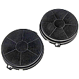 Alapure Koolstoffilter geschikt voor Beko KF9189387005 / 15596 (2st.) Alapure Koolstoffilter geschikt voor Beko KF9189387005 / 15596 (2st.)