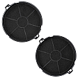 Alapure Koolstoffilter geschikt voor Beko KF9189387005 / 15596 (2st.) Alapure Koolstoffilter geschikt voor Beko KF9189387005 / 15596 (2st.)