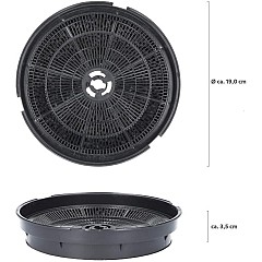 Airlux Koolstoffilter 89000751 / D180 / 34468 / CR300