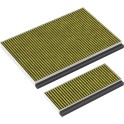 Alapure CleanAir Plus Koolstoffilter geschikt voor Siemens 11042136 / 17005406 / LZ11AFB16 (set)