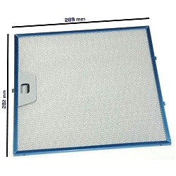 Alapure Metaalfilter geschikt voor Faber 1330063586 288x282x7mm