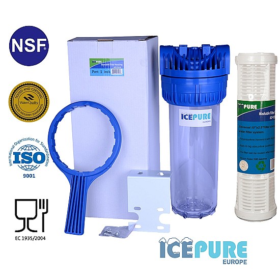 10inch Filterhuisset Oliefilter en Dieselfilter met Icepure ICP-YDWF10-100
