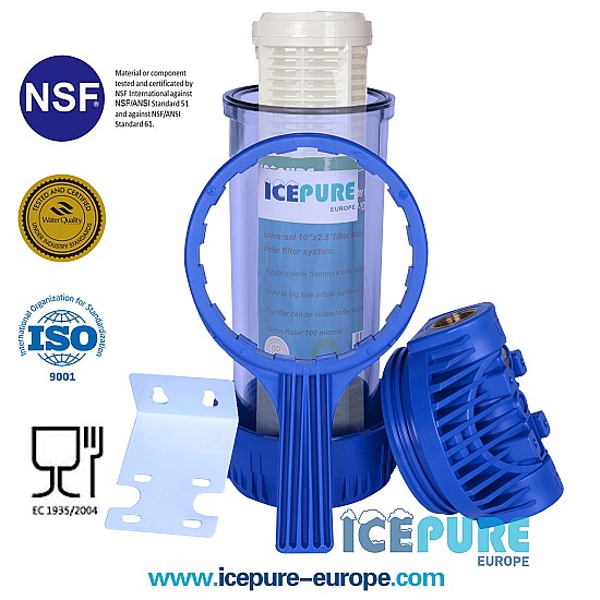 10inch Filterhuisset Oliefilter en Dieselfilter met Icepure ICP-YDWF10-100