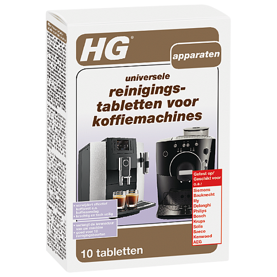 HG universele reinigingstabletten voor koffiemachines