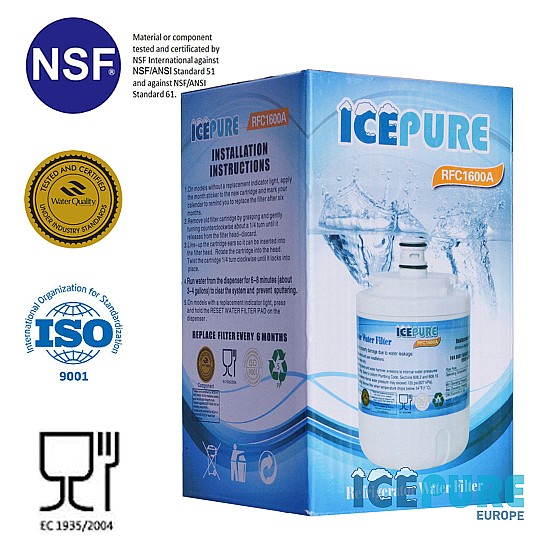 EcoAqua EFF-6014A Waterfilter van Icepure RFC1600A