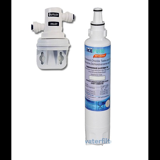 Icepure Waterfilter WFC2500A en Filterkop voor AP2-C405-G