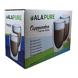 Alapure Dubbelwandige Cappuccino Thermoglazen ALA-GLS31