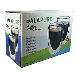 Alapure Dubbelwandige Koffie Thermoglazen ALA-GLS21