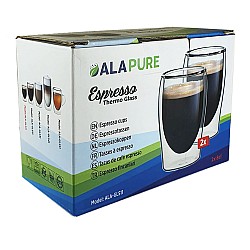 Dubbelwandige Espresso Thermoglazen van Alapure ALA-GLS11