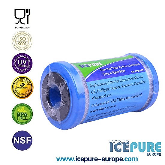 5 inch Koolstoffilter - Carbon Blok van Icepure ICP-CTO05-05