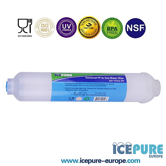 Inline Sediment Filter van Icepure ICP-T3314-PP