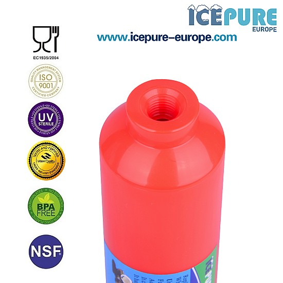 Inline Post Carbon Waterfilter Zilver Koolstof van  Icepure ICP-T33-S