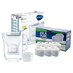 Brita Waterfilterkan 1021884 Fill & Enjoy Style inclusief 6 Alapure Maxtra+ filters