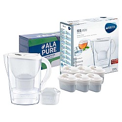 Brita Waterfilterkan Marella Wit 1051118 inclusief 6 Alapure Maxtra+ filters