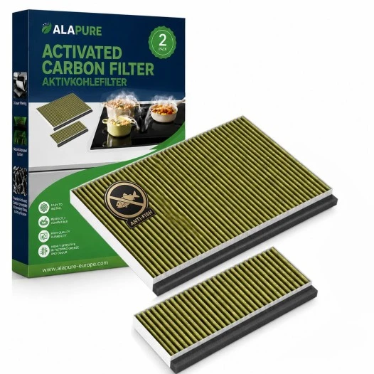 Alapure CleanAir Plus Koolstoffilter geschikt voor Bosch 11041790 / DWZ0AK0A0 met Anti-Fish