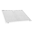Alapure Metaalfilter geschikt voor Zanussi 271x329x8mm 4055357869 Alapure Metaalfilter geschikt voor Zanussi 271x329x8mm 4055357869