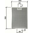 Elica Metaalfilter GF03QB 380x283x9mm Elica Metaalfilter GF03QB 380x283x9mm