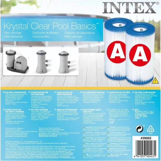 Alapure Filter Cartridge geschikt voor Intex Type A