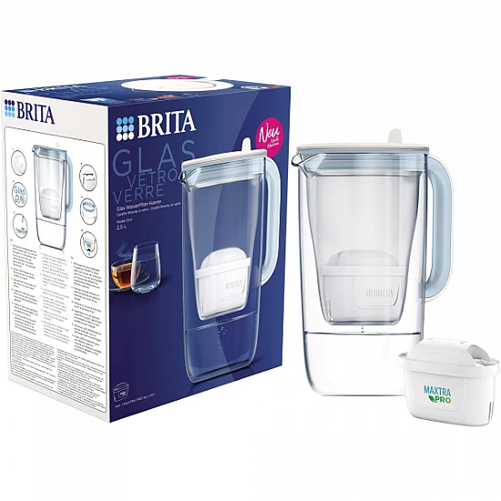 BRITA Glazen Waterfilterkan + MAXTRA PRO Waterfilter BRITA Glazen Waterfilterkan + MAXTRA PRO Waterfilter