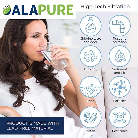 Alapure Waterfilter geschikt voor ZeroWater CWF1003 / 8-Pack Alapure Waterfilter geschikt voor ZeroWater CWF1003 / 8-Pack