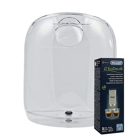 DeLonghi Onderhoudsset Koffiemachine Waterreservoir WI1468 + 1x vloeibaar ontkalker DLSC500 DeLonghi Onderhoudsset Koffiemachine Waterreservoir WI1468 + 1x vloeibaar ontkalker DLSC500