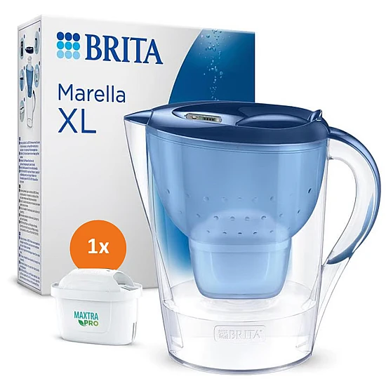 Brita Waterfilterkan Marella XL Blauw + MAXTRA PRO Waterfilter Brita Waterfilterkan Marella XL Blauw + MAXTRA PRO Waterfilter