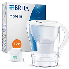 Brita Waterfilterkan Marella Cool 2.4L + 12 Maxtra Pro All-in-1 Waterfilters Wit