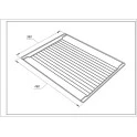Alapure Grillrooster Oven geschikt voor Beko 460x360mm / 240440219 / 240440155