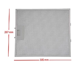 Alapure Metaalfilter geschikt voor Airforce GRI0009219A 304x267x9mm