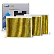 Alapure CleanAir Plus Koolstoffilter geschikt voor Neff 11034226 / 17004039 / Z52JXB1X6 (3 St.)​​​​​​​