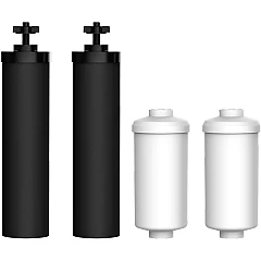 Black Berkey Waterfilter Elementen + Berkey PF-2 van Alapure Set