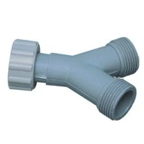 Y-stuk van metaal Voor Wasmachinekraan