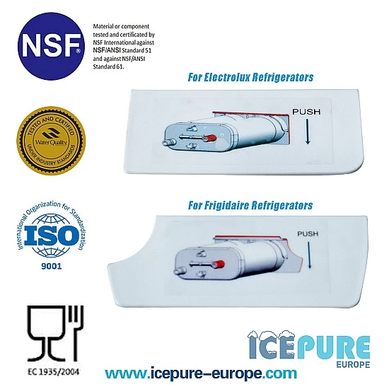Icepure Waterfilter geschikt voor Electrolux EWF2CBPA / EWF01 Icepure Waterfilter geschikt voor Electrolux EWF2CBPA / EWF01