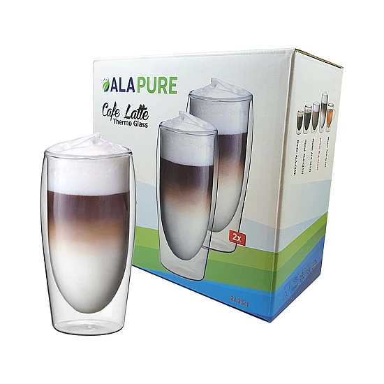 Alapure Dubbelwandige Café Latte Thermoglazen Alapure Dubbelwandige Café Latte Thermoglazen