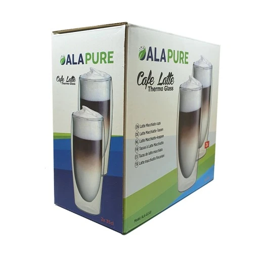 Alapure Dubbelwandige Café Latte Thermoglazen