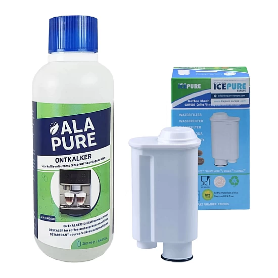 Alapure Geschikt voor Philips Saeco Onderhoudsset intenza + Waterfilter CA6702 + CA6700 Ontkalker Alapure Geschikt voor Philips Saeco Onderhoudsset intenza + Waterfilter CA6702 + CA6700 Ontkalker