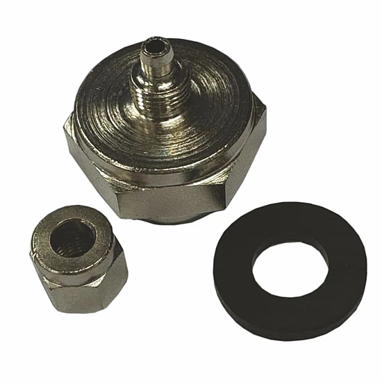 Kraannippel Met Tuit Chroom Schroef Kraannippel Met Tuit Chroom Schroef