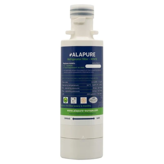 Alapure Waterfilter geschikt voor LG ADQ747935 / LT1000P / AGF80300704 /  ADQ74793501 / ADQ747935