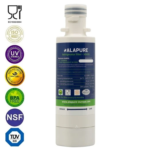Alapure Waterfilter geschikt voor LG ADQ747935 / LT1000P / AGF80300704 /  ADQ74793501 / ADQ747935