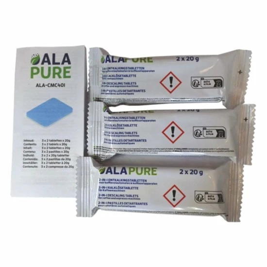 Alapure Universele 2-in-1 Ontkalkingstabletten ALA-CMC401 (6x20gr)