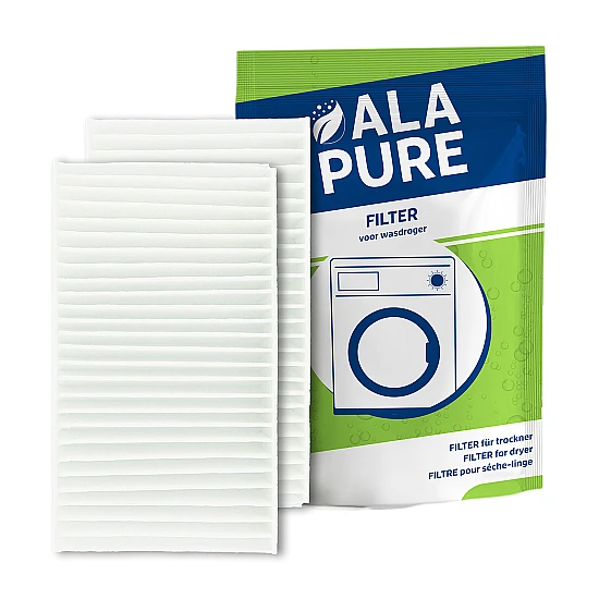 Alapure ALA-DF11 Pollenfilter 00481723 voor Wasdroogautomaat - 2 stuks Alapure ALA-DF11 Pollenfilter 00481723 voor Wasdroogautomaat - 2 stuks