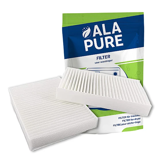 Alapure ALA-DF11 Pollenfilter 00481723 voor Wasdroogautomaat - 2 stuks Alapure ALA-DF11 Pollenfilter 00481723 voor Wasdroogautomaat - 2 stuks