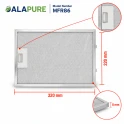 Alapure Metaalfilter geschikt voor Neff 362380 / 00362380 320x220mm