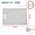 Alapure Metaalfilter geschikt voor Junker 742967 / 00742967 388x265x8mm