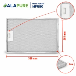 Alapure Metaalfilter geschikt voor Pitsos 742967 / 00742967 388x265x8mm
