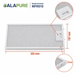 Alapure Metaalfilter geschikt voor Juno 4055101697 325x197x10mm