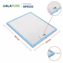 Alapure Metaalfilter geschikt voor Bosch 11013941 300x253mm