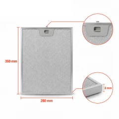 Bosch Metaalfilter 12005749 350x280x8mm 